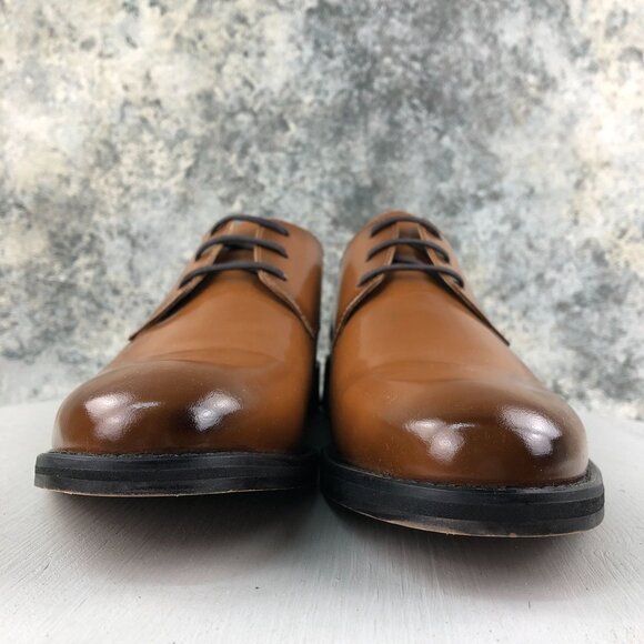Express NWT Men\'s Size 11 Brown Leather Lace-Up Plain Toe Oxfords Dress Shoes main image 10